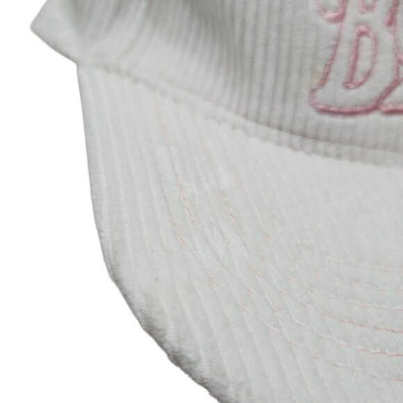 American Eagle Outfitters Bucks Tree Farm White & Pink Corduroy Trucker Hat - Picture 7 of 7